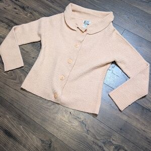 Anthropologie Peach‎ Mixed Wool Sweater Size Large
